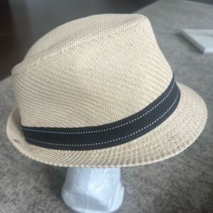 Peter Grimm Men’s Tan Fedora w/Black Trim O/S